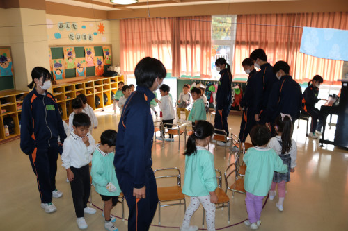 中山中学校３年生との交流会